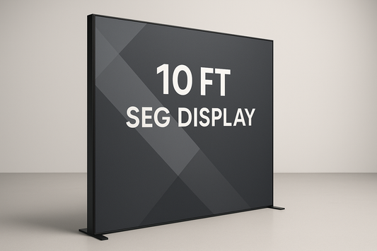 10ft SEG Display
Non-lit slim modern frame