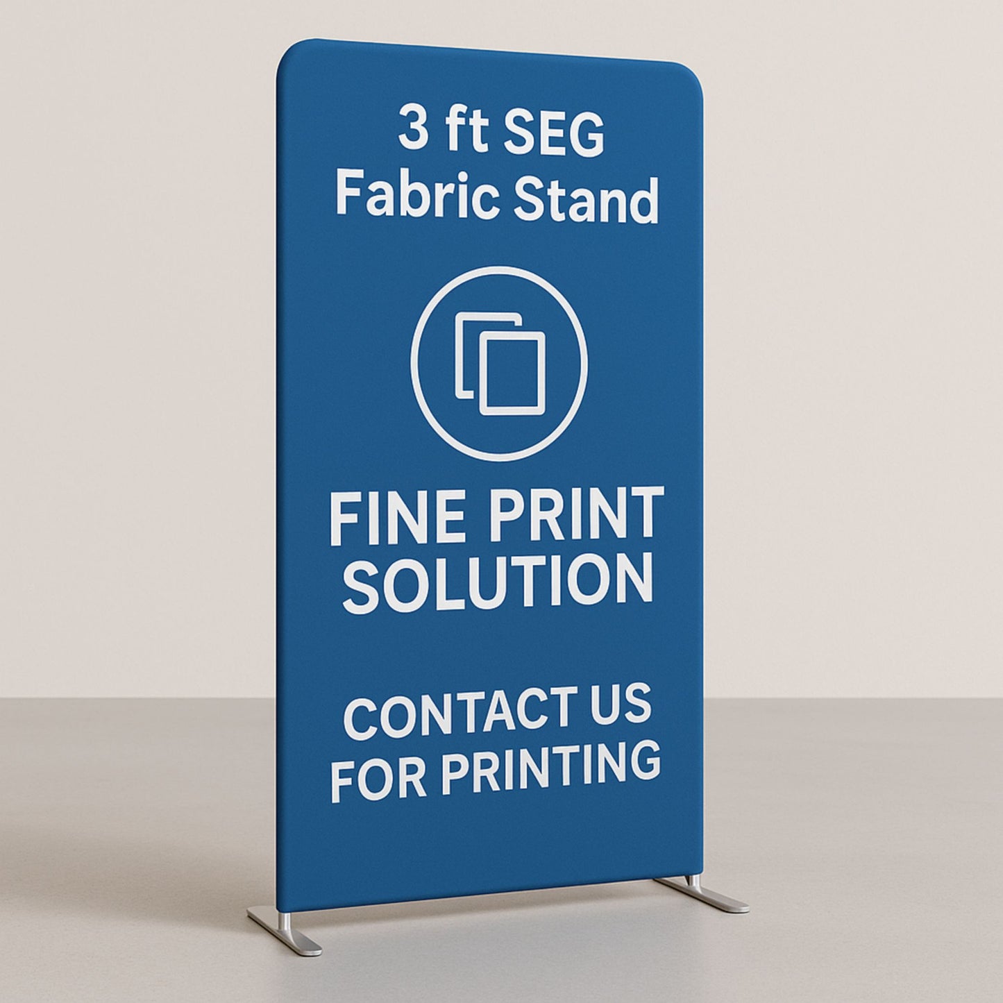 3ft SEG Fabric Stand | Portable Trade Show Fabric Display