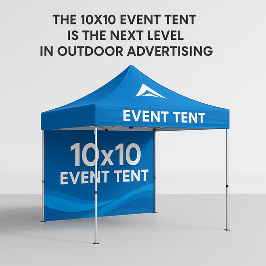 10ft Event Tent | Custom Printed Outdoor Canopy with Aluminum Frame