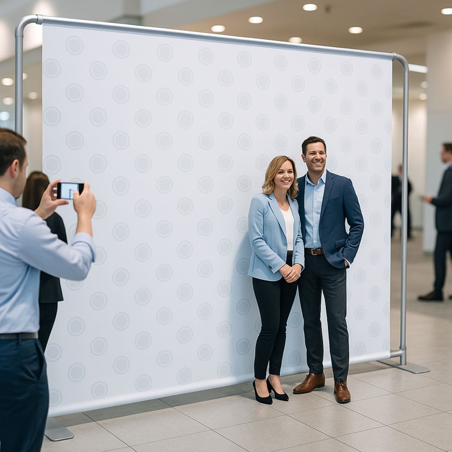Step and Repeat Backdrop | Adjustable Fabric Photo Wall Display