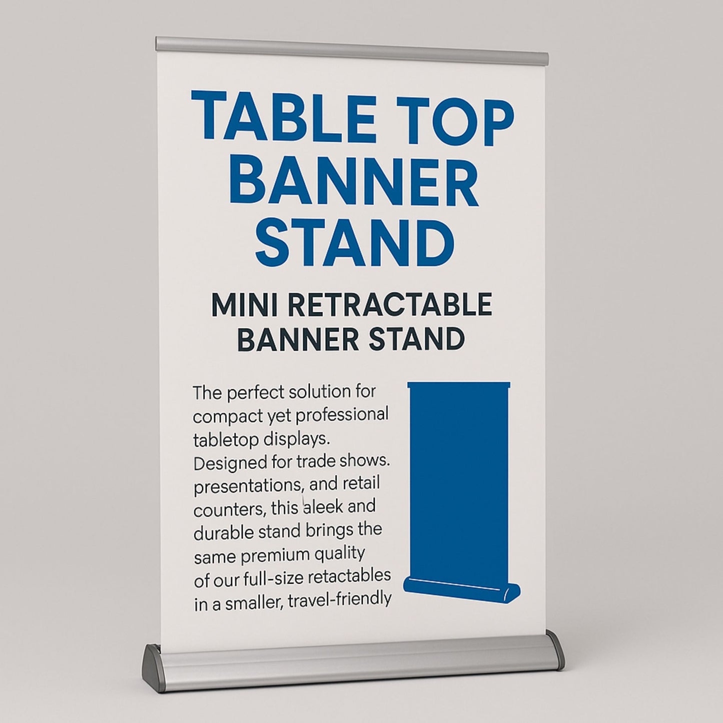 Table Top Banner Stand | Mini Retractable Display