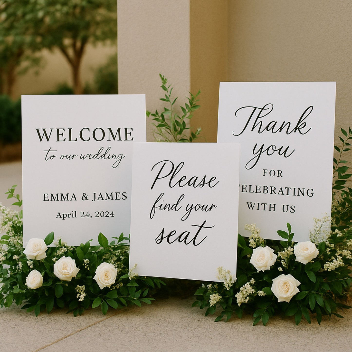 Foam Board Wedding Signs