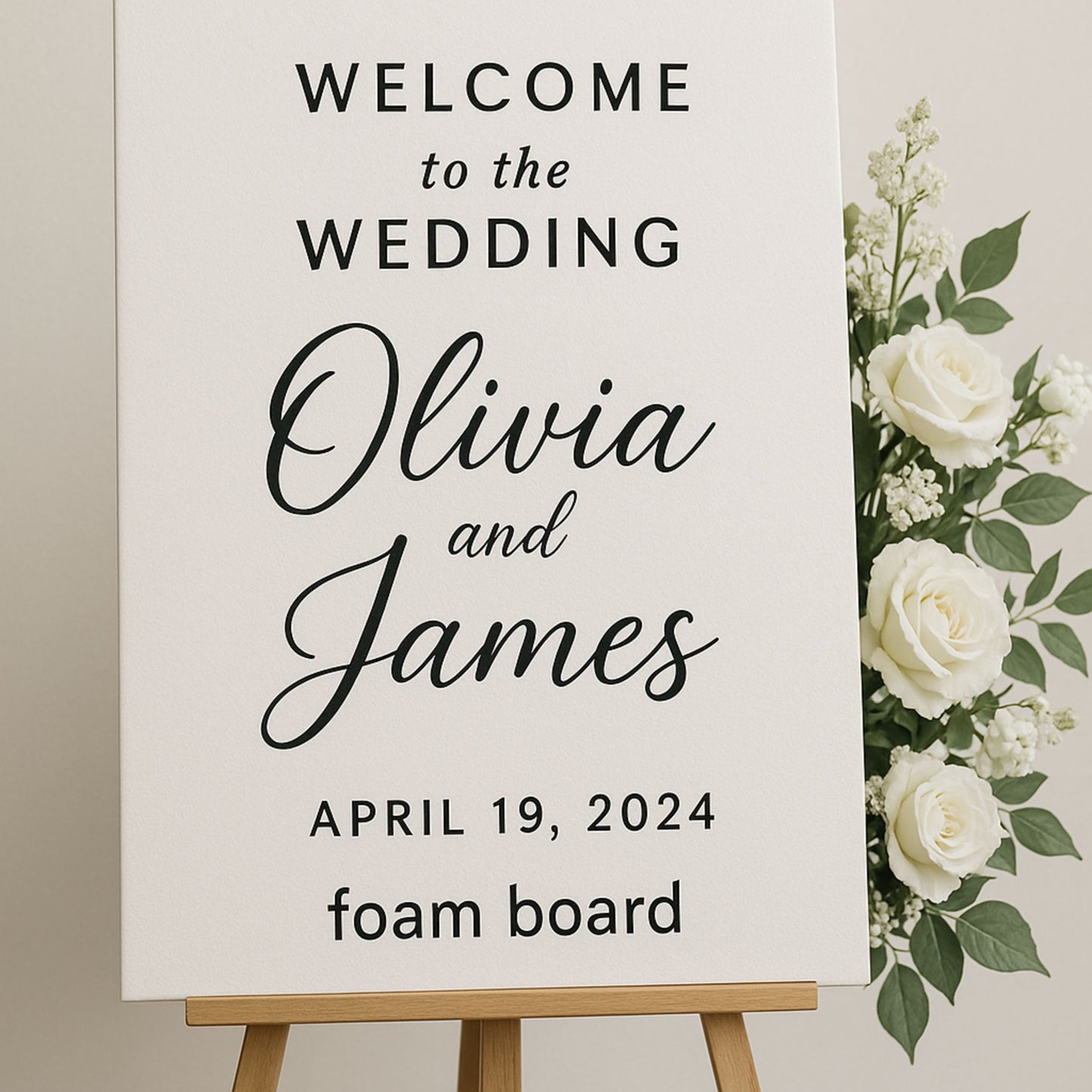 Foam Board Wedding Signs