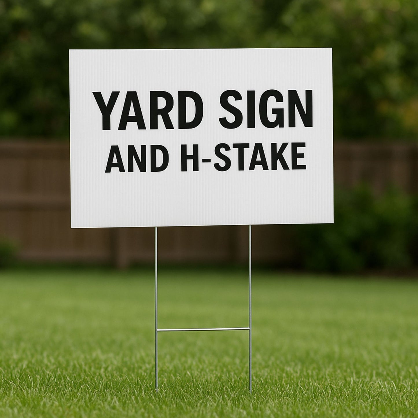 Yard Sign and H-Stake | Outdoor Coroplast Signs