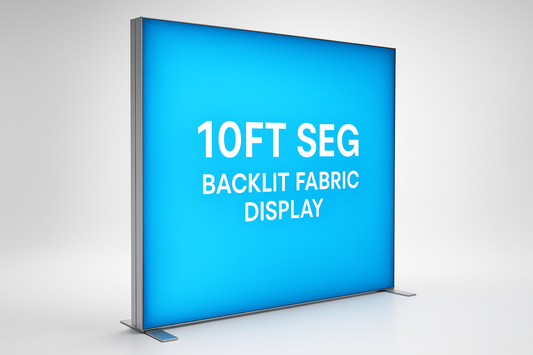 create product image 10ft SEG Backlit Fabric Display - Backlit slim modern frame