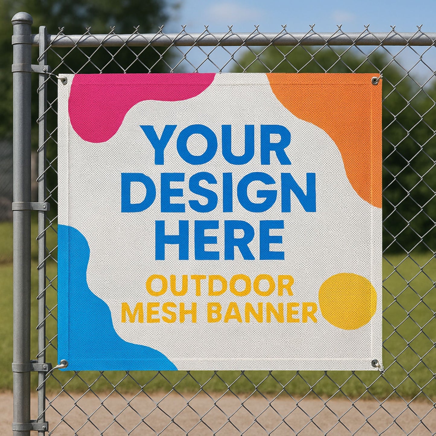 Custom Mesh Banner Printing – Durable Outdoor Banners for Windy Areas