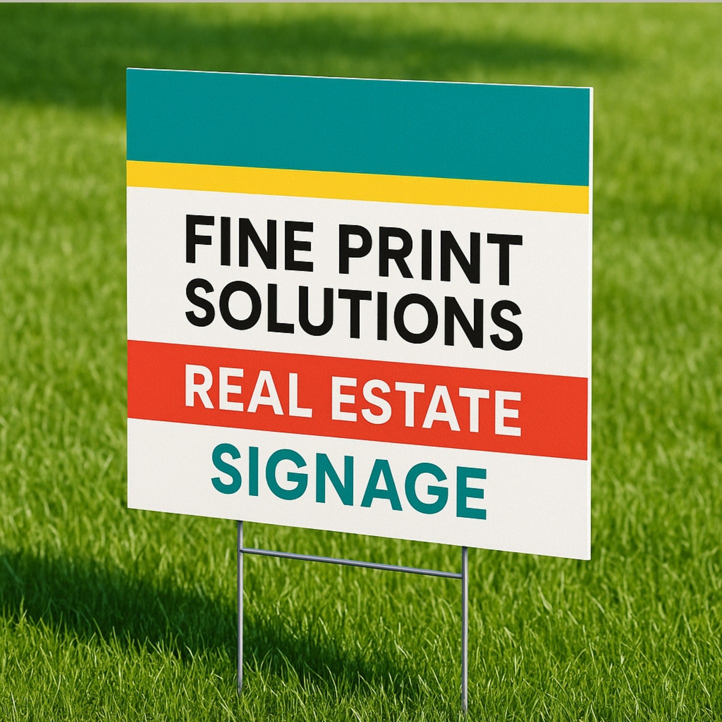 Custom Real Estate Yard Signs with Riders – Durable Outdoor Property Signs