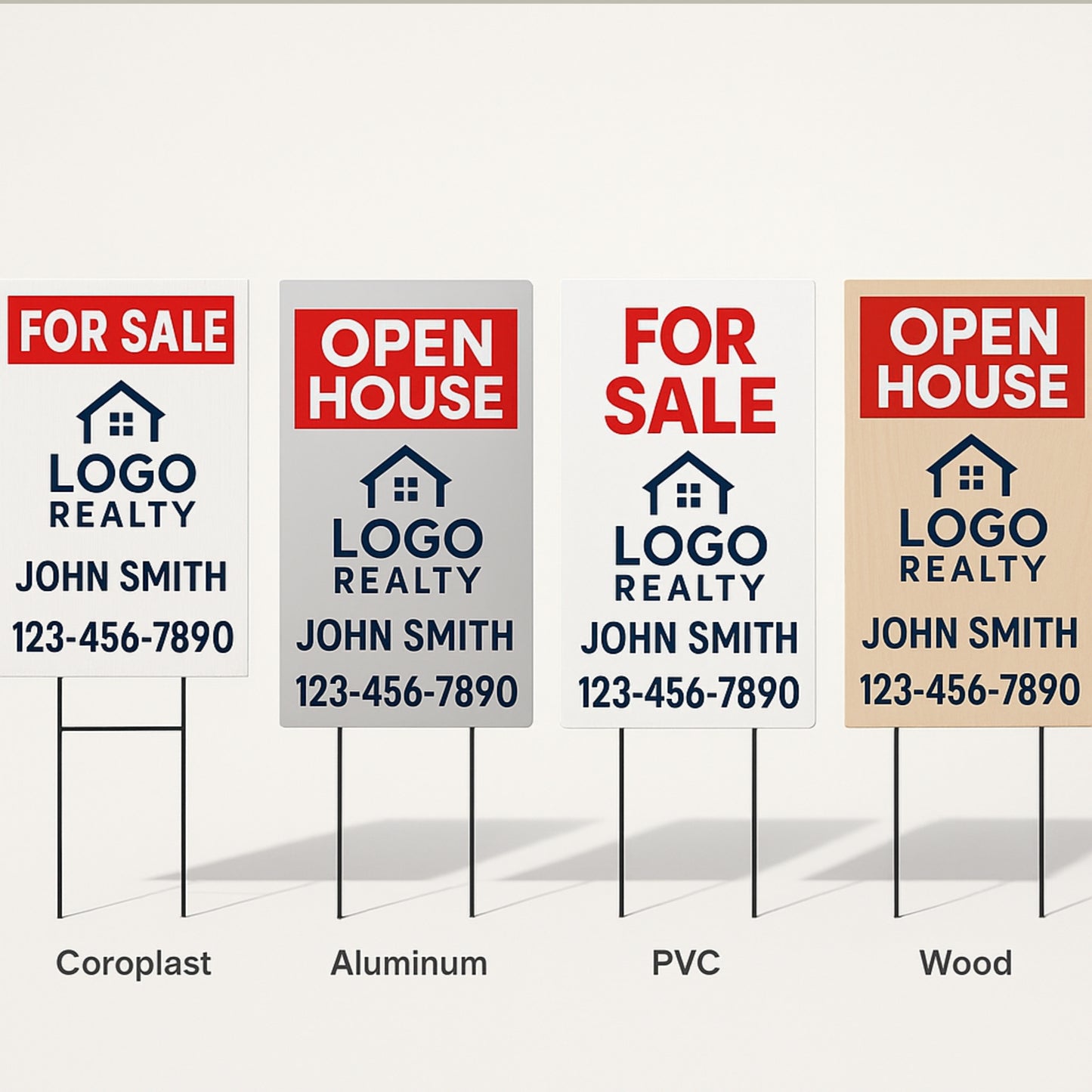 Custom Real Estate Yard Signs with Riders – Durable Outdoor Property Signs