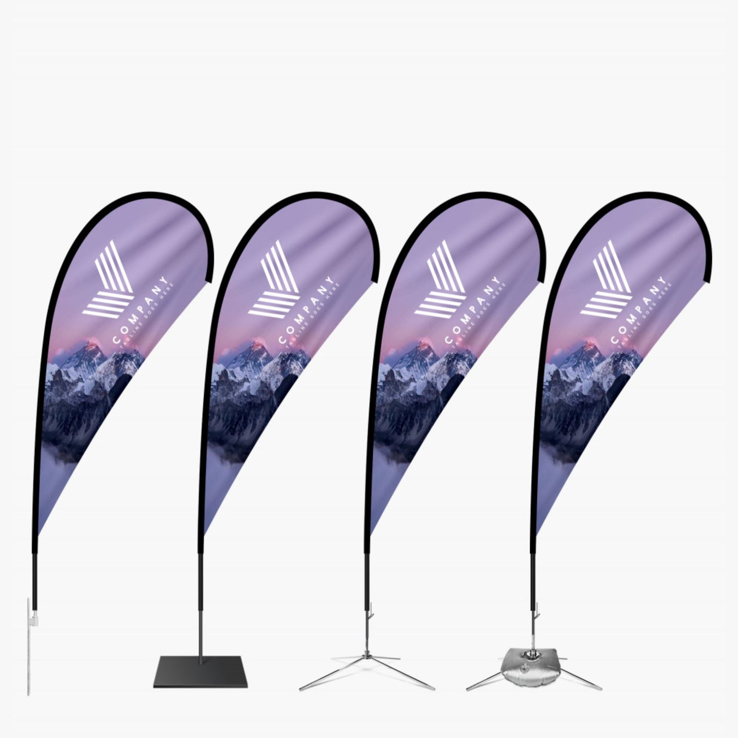 Custom Flags – Feather, Teardrop & Rectangle Banners