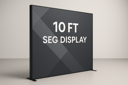 10ft SEG Display
Non-lit slim modern frame